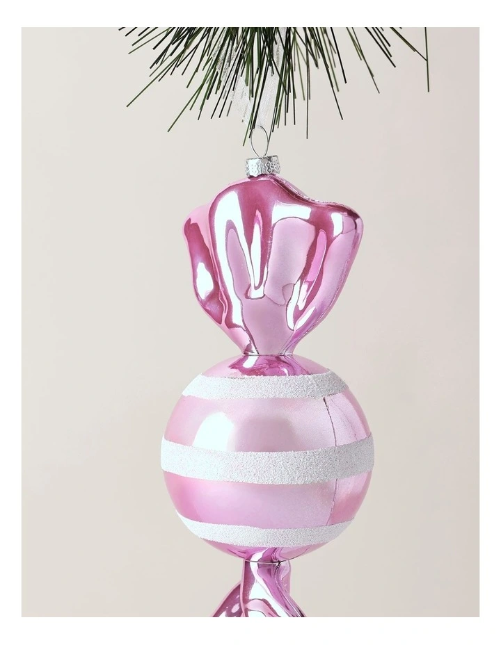 Candyland Christmas Plastic Candy Ornament 20cm in Pink image 2