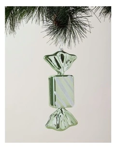 Candyland Christmas Plastic Candy Ornament 20cm in Green