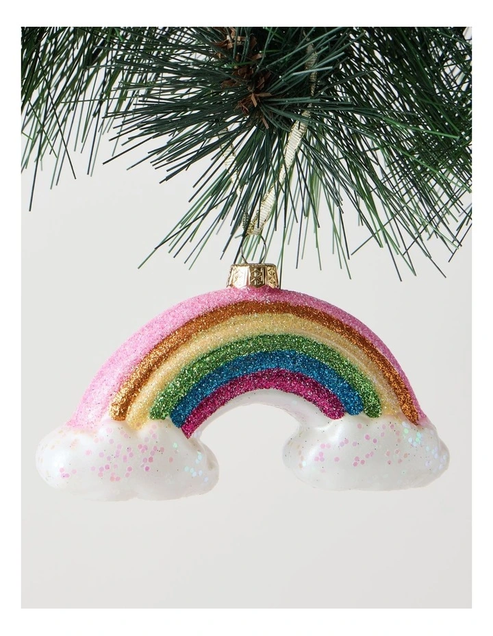 Nostalgia Christmas Plastic Rainbow Ornament 6cm in Multicolour image 1