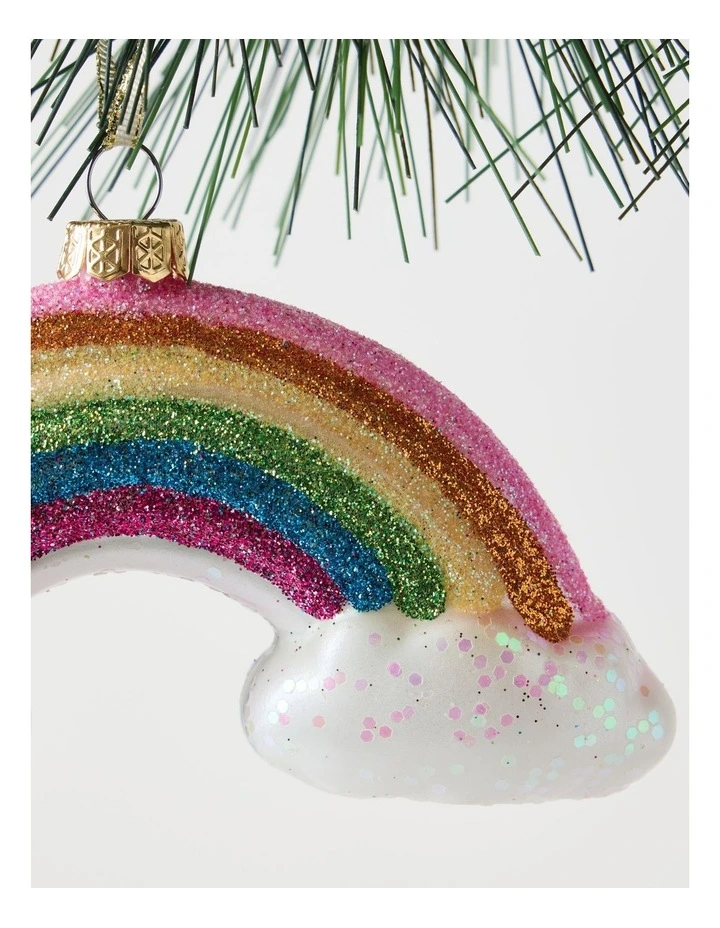 Nostalgia Christmas Plastic Rainbow Ornament 6cm in Multicolour image 2
