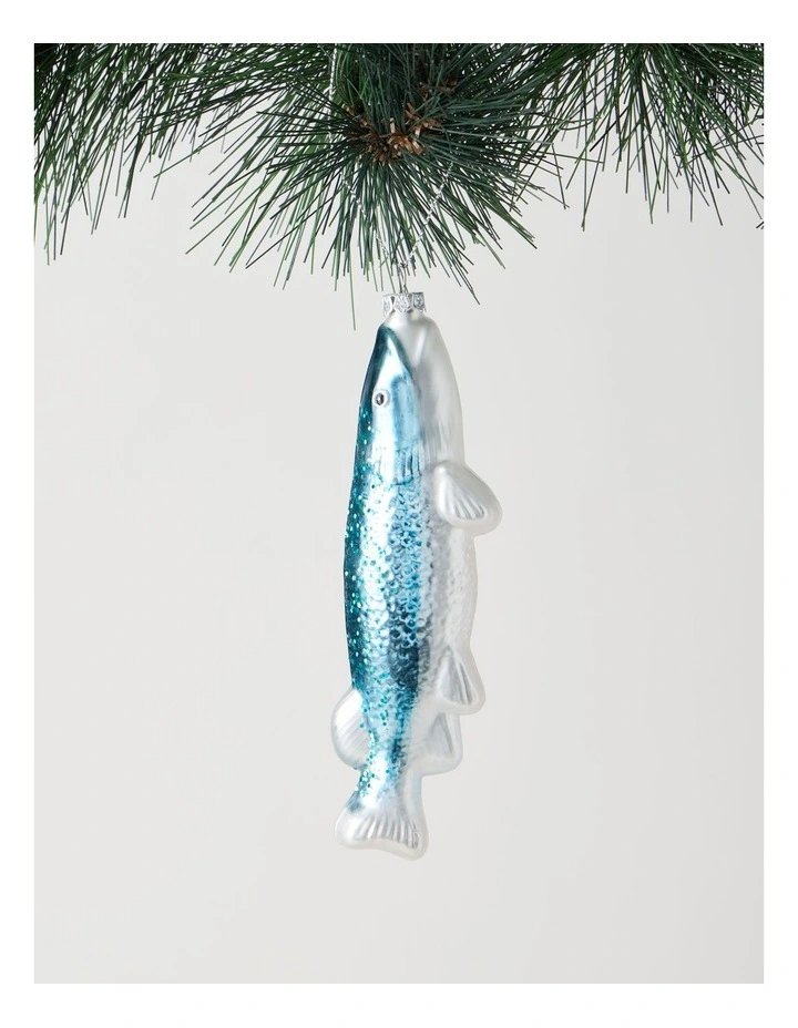 Eucalyptus Sardine Ornament in Blue: 15cm image 1
