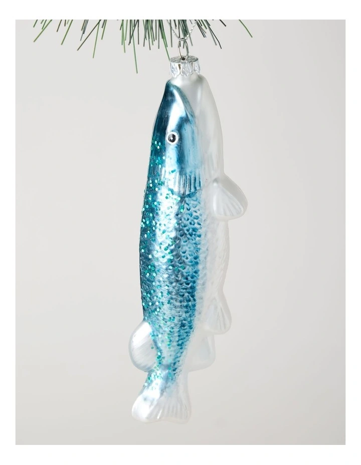 Eucalyptus Sardine Ornament in Blue: 15cm image 2