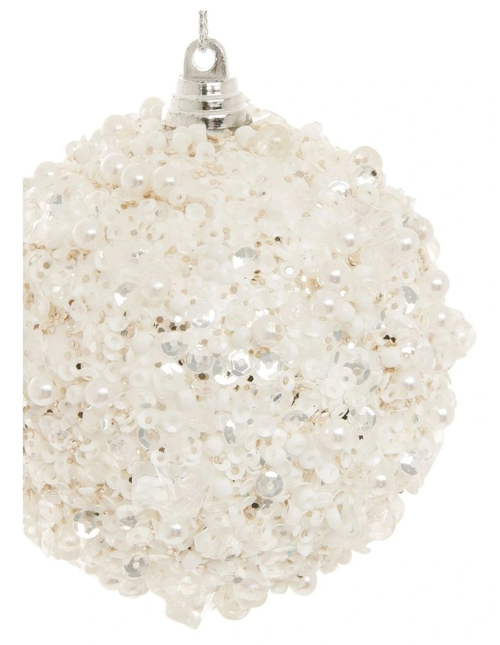 Luxe Christmas Sequin Crusted Bauble image 2
