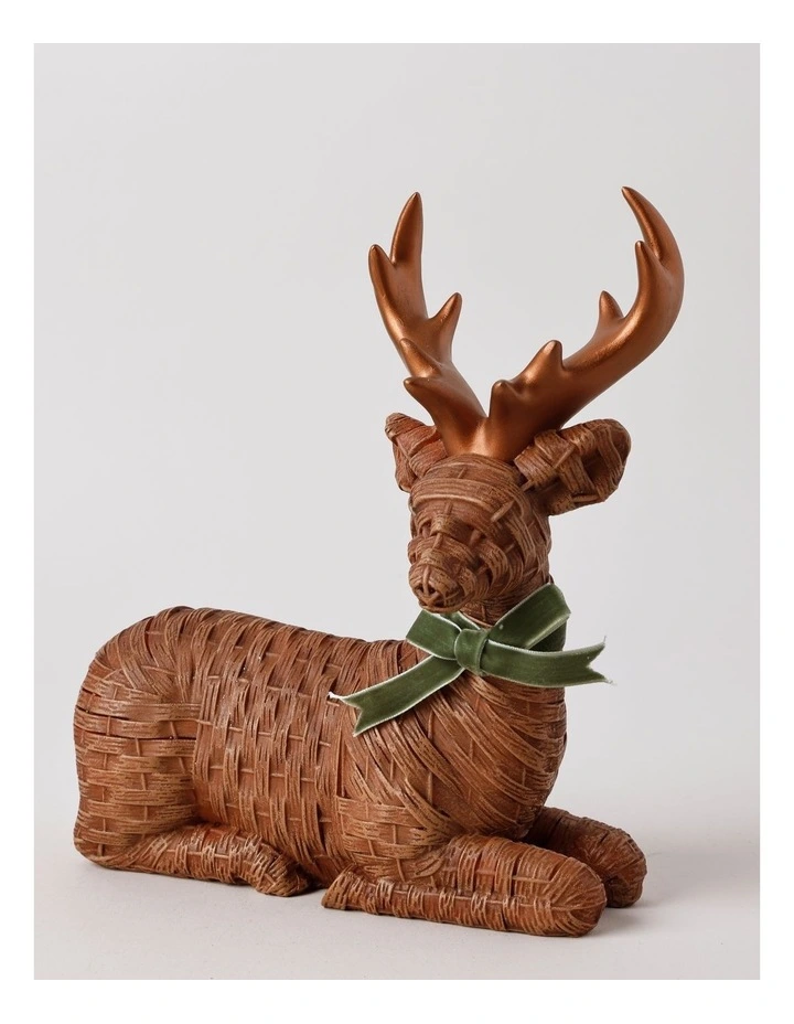 Harvest Christmas Assorted Resin Reindeer 24cm in Brown image 5