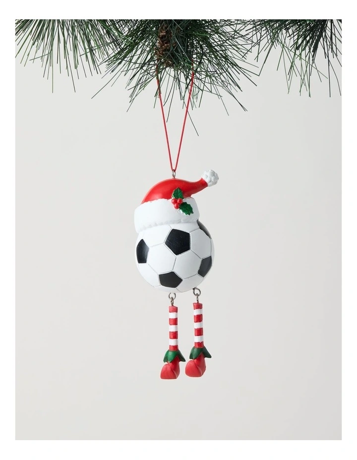 Nostalgia Christmas Assorted Resin Novelty Sport Ball Ornament 11cm in Multi image 2