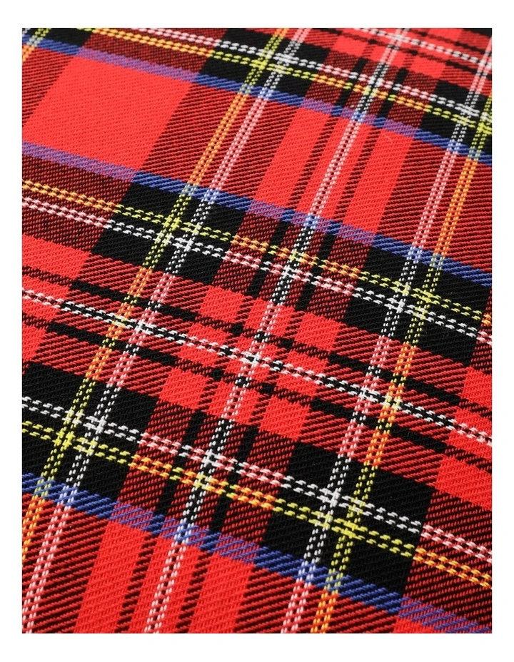 Heirloom Christmas Tartan Plaid Flanged Cushion 50x50cm in Multi image 4