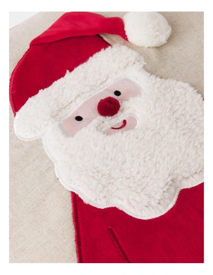 Candyland Christmas Santa Leg Cushion 50x50cm in Multi image 4