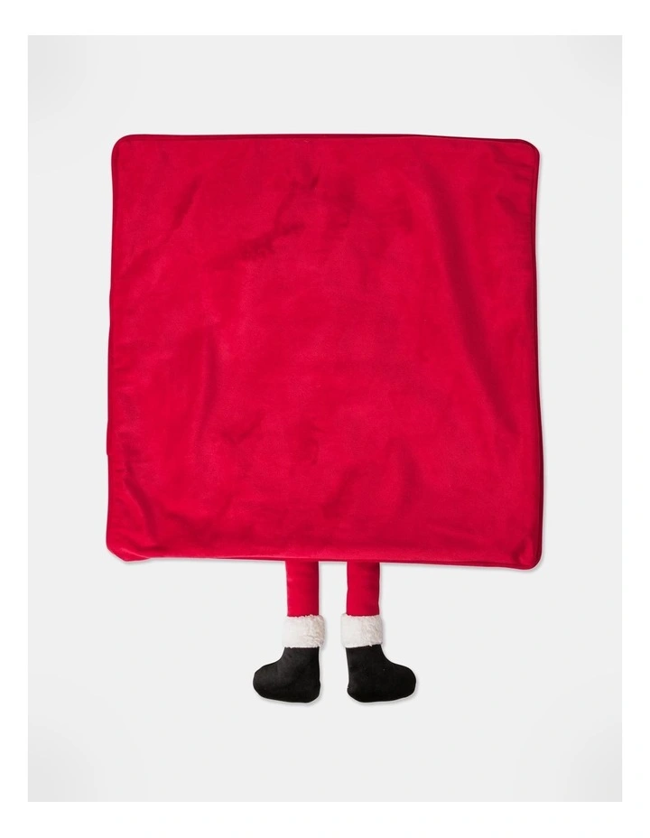 Candyland Christmas Santa Leg Cushion 50x50cm in Multi image 5