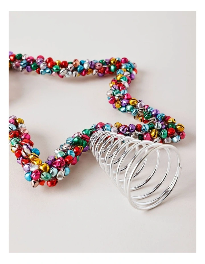 Candyland Christmas Metal Bell Star Tree Topper 27cm in Multi image 3