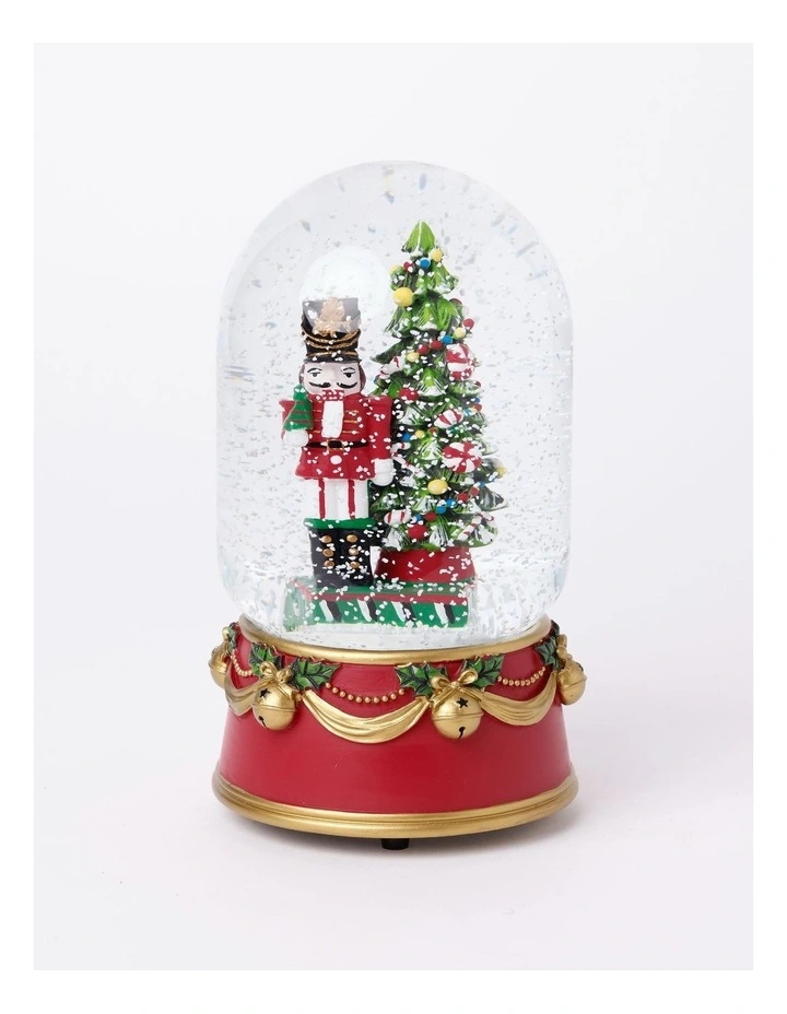 Heirloom Christmas Nutcracker Snowglobe 19cm in Multi image 2