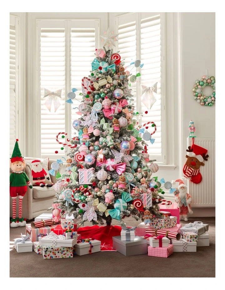 Candyland Christmas Polyester Pop-up Fabric Elf 68/105cm in Multi image 3