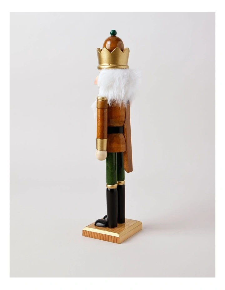 Harvest Christmas Wooden Nutcracker 38cm in Brown image 5