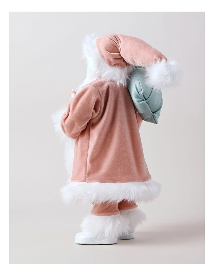 Candyland Christmas Pastel Santa with Candy Sack 46cm in Light Pink/Light Blue image 5