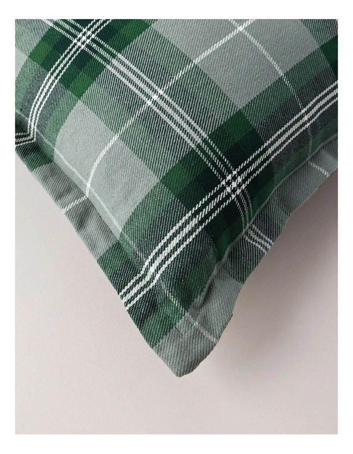 Heirloom Christmas Tartan Plaid Cushion 50x50cm in Green image 2