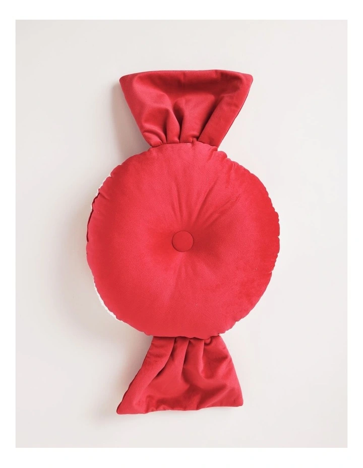 Candyland Christmas Candy Cushion 50cm in Red/White image 3