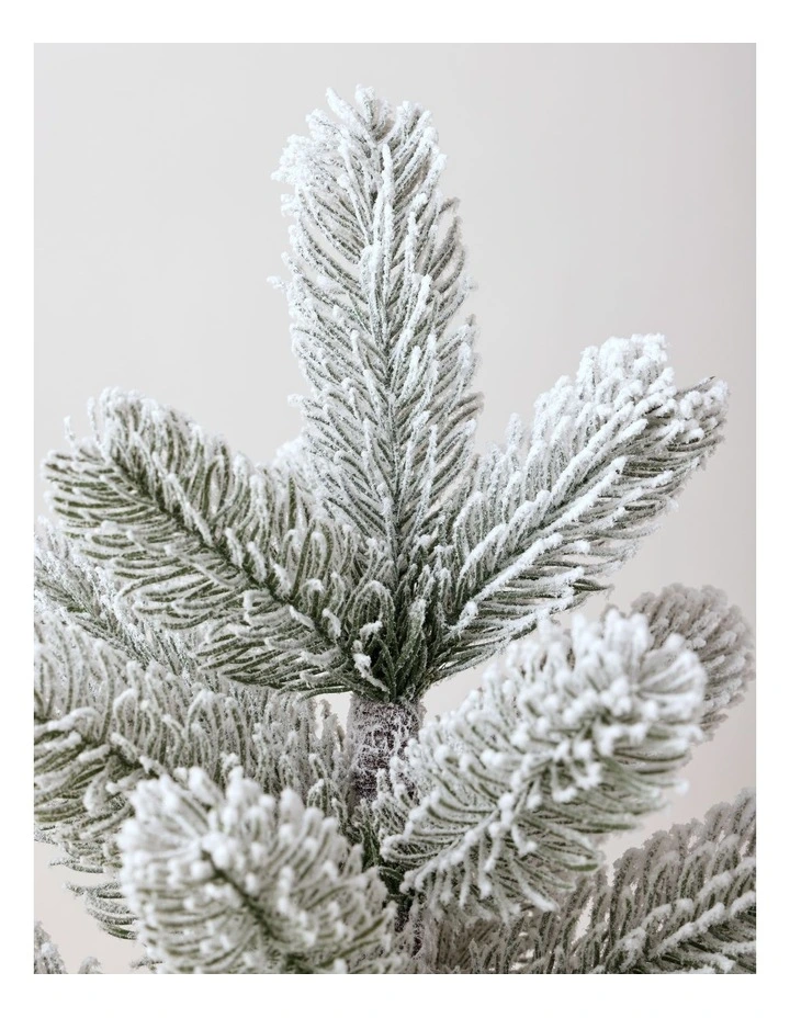 Harvest Christmas Flocked Douglas Fir Tabletop Tree with DIY Ornaments 46cm in Bronze image 2