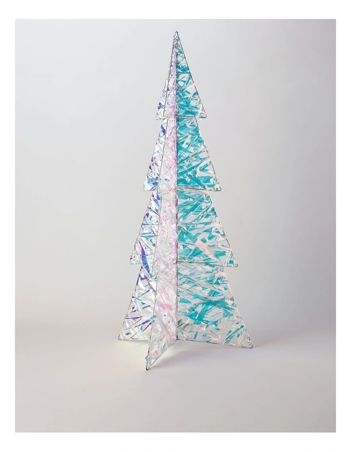 Candyland Christmas LED Collapsible Iridescent Tree 60cm image 1
