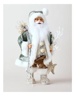 Eucalyptus Christmas Finn the Coastal Santa with Starfish 46cm in Blue