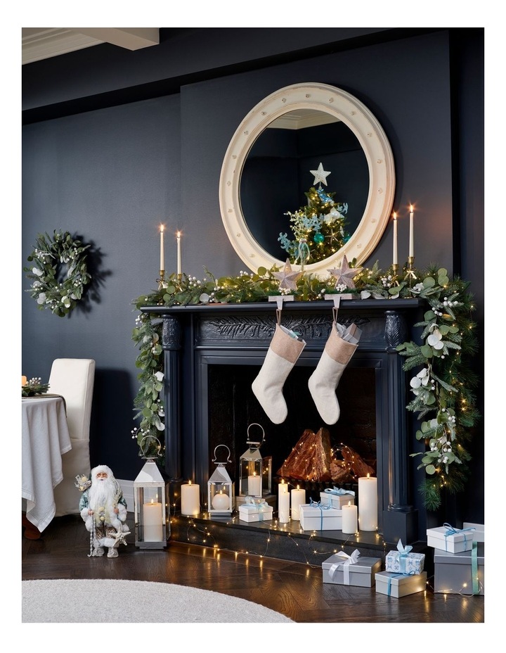 Eucalyptus Christmas Finn the Coastal Santa with Starfish 46cm in Blue image 2