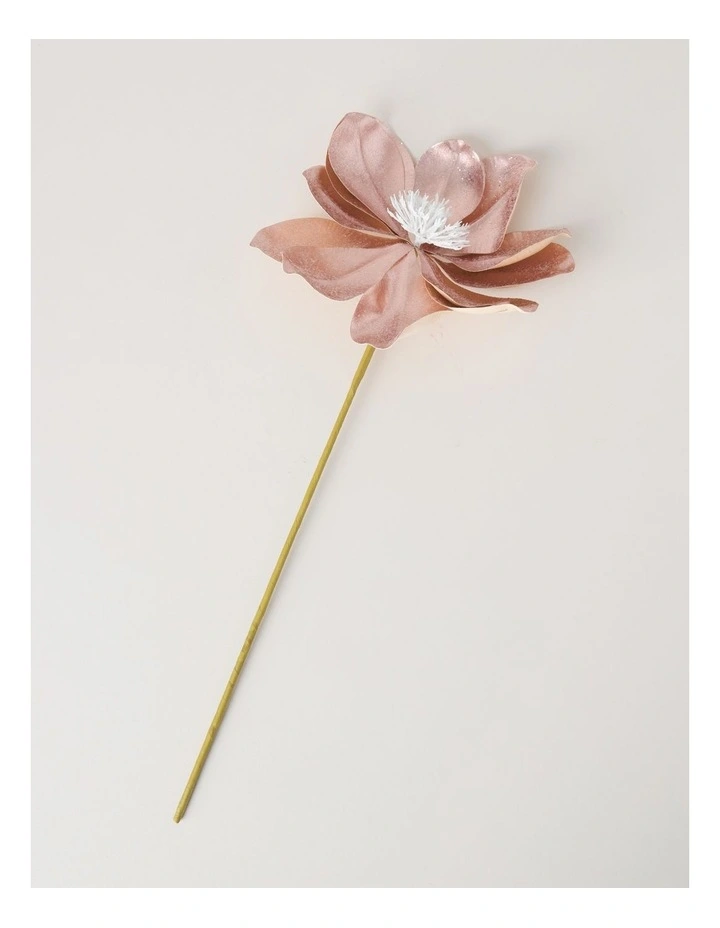 Luxe Fabric Magnolia Pick in Pink: 50cm image 3