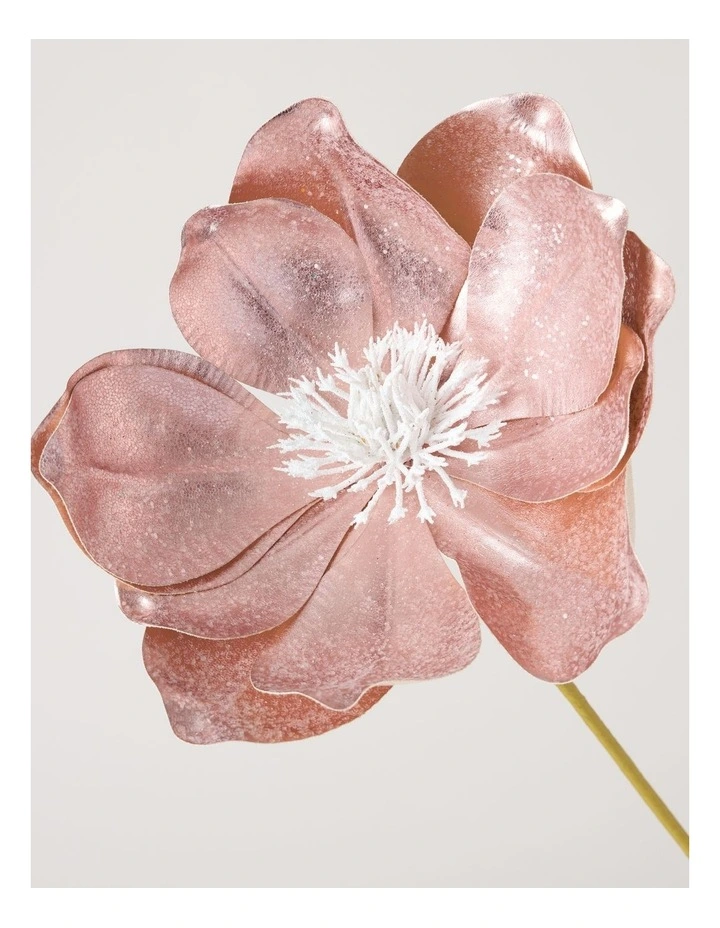 Luxe Fabric Magnolia Pick in Pink: 50cm image 4