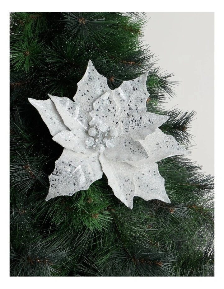Luxe Beaded Metallic Pick in Silver: 50cm image 1