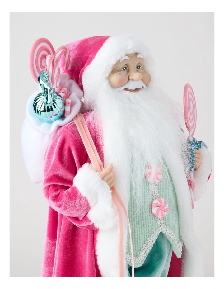 Nostalgia Candice Santa with Candy Sack in Pink: 46cm image 4