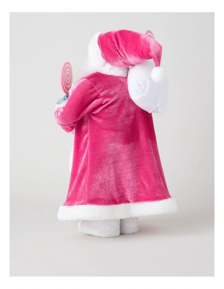 Nostalgia Candice Santa with Candy Sack in Pink: 46cm image 5