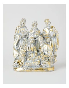 Heirloom Resin Nativity Home Decoration in Gold: 21cm