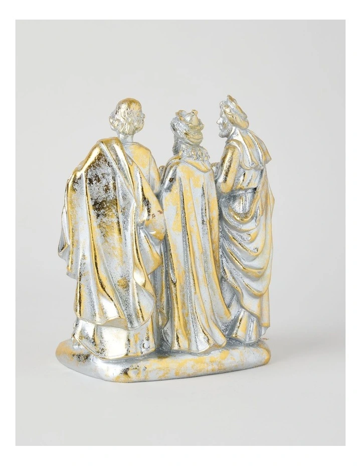 Heirloom Resin Nativity Home Decoration in Gold: 21cm image 4