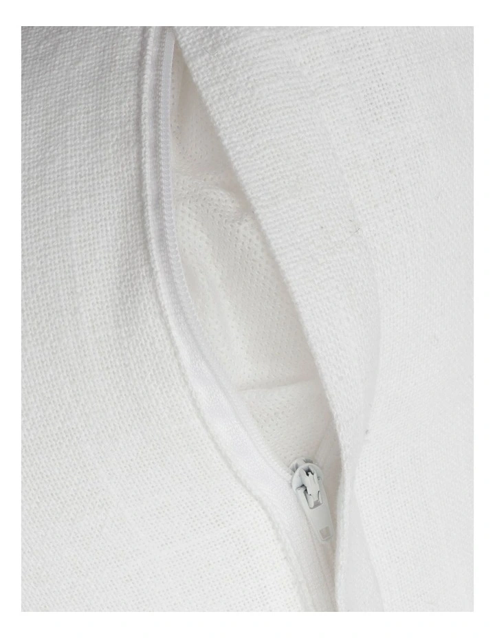 Heirloom Christmas Dogs Around Tree Print Piped CushionWhite: 50X50 Cm image 4