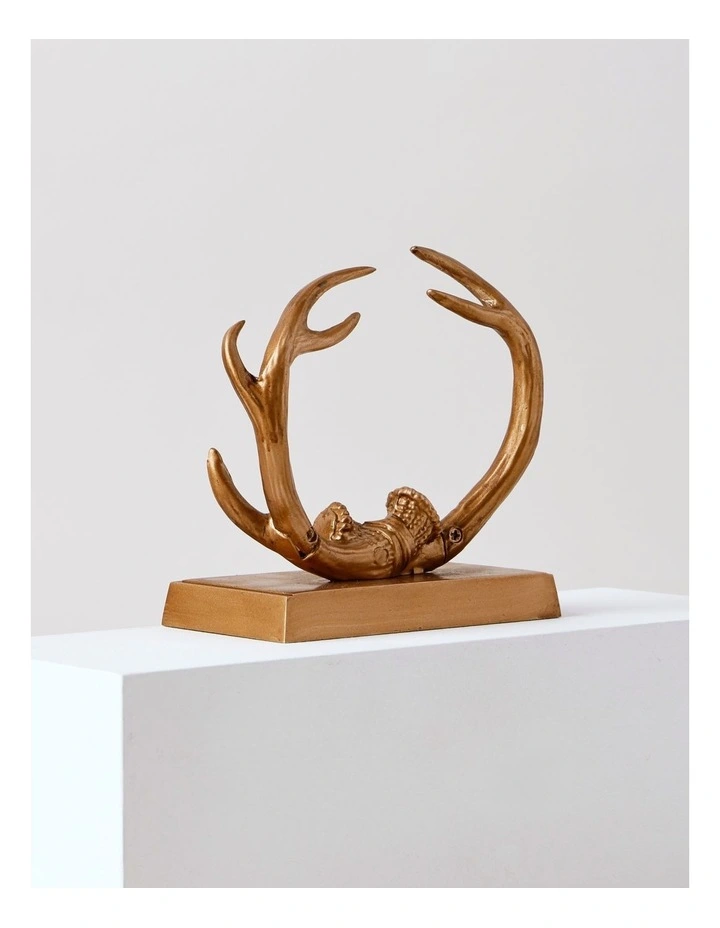 Harvest Christmas Metal Antler Stocking Holder 16cm in Copper image 5