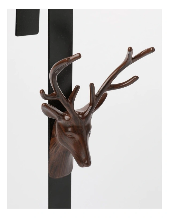 Harvest Christmas Metal Deer Wreath Holder 38cm in Brown image 3