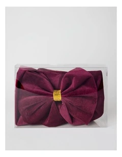 Heirloom Christmas Velvet Door Bow with Embellishment 64/440cm in Red