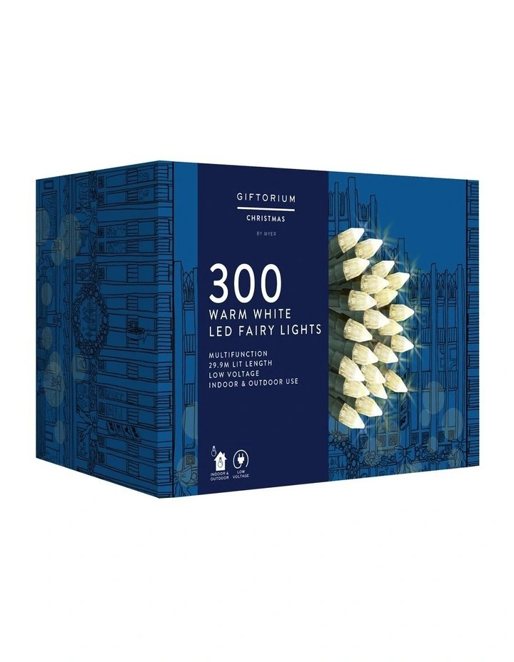 300 LED Warm White Elite Multifunction Fairy Lights image 2