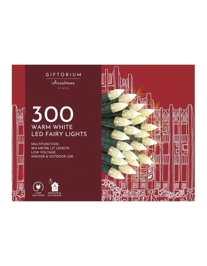 300 LED Warm White Elite Multifunction Fairy Lights image 3