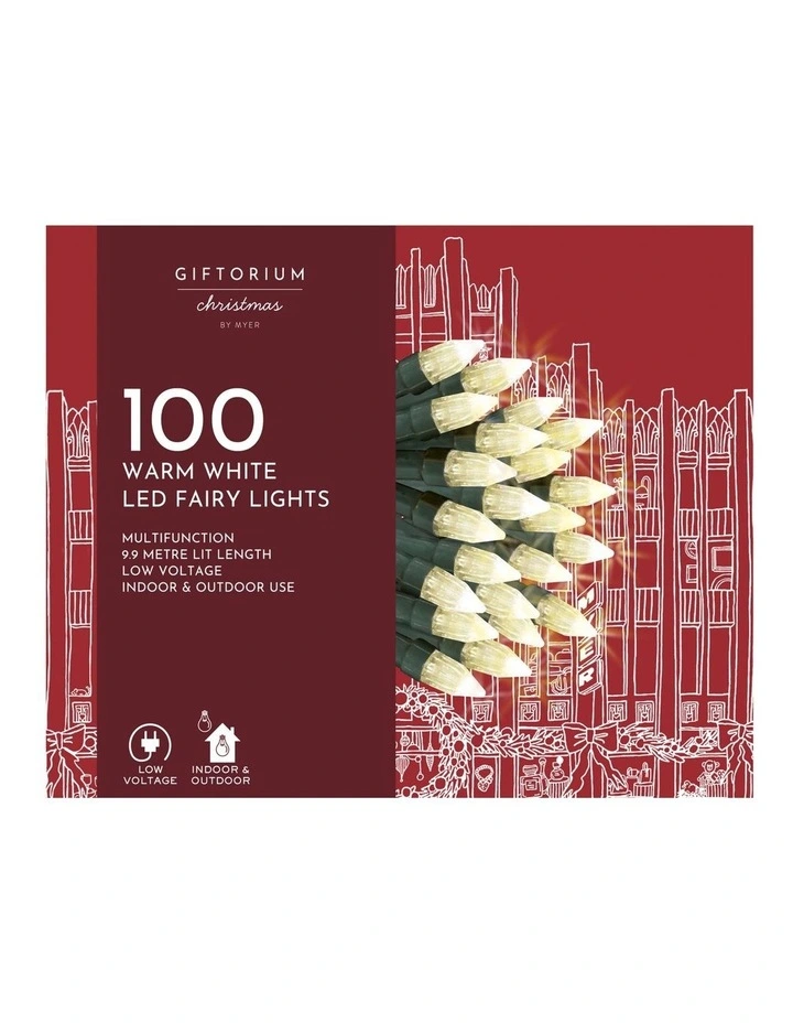 100 LED Warm White Elite Multifunction Fairy Lights image 3