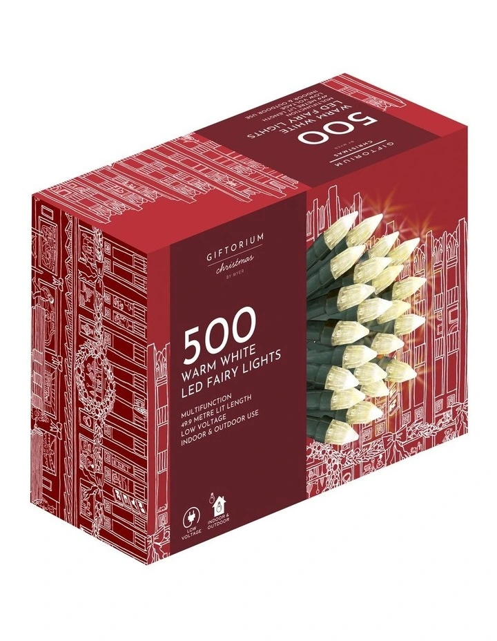 500 LED Warm White Elite Multifunction Fairy Lights image 1