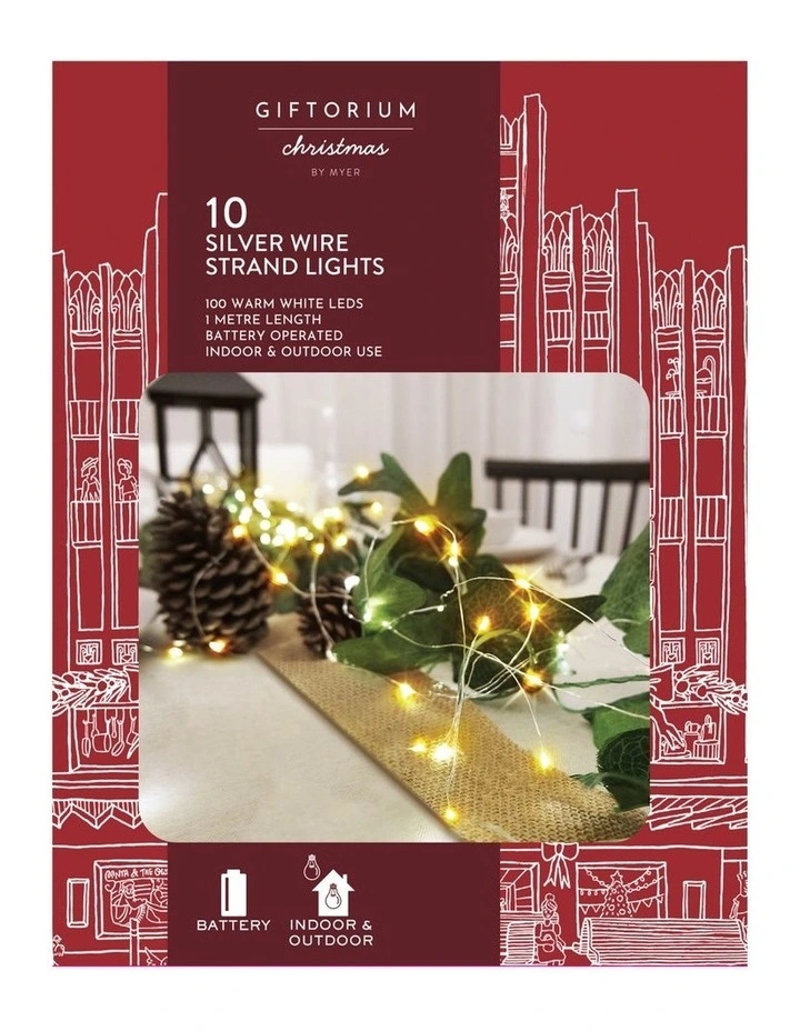 Myer Giftorium 100L Copper Wire B/O Fairy Lights: 1m image 3