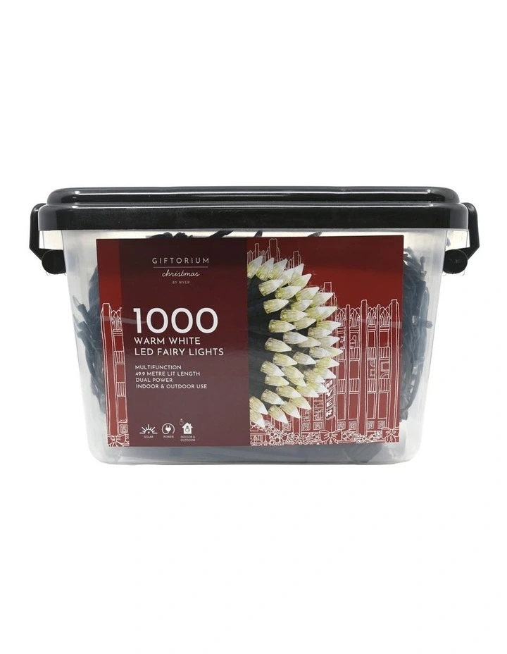 1000 LED Warm White Elite Multifunction Fairy Lights image 1