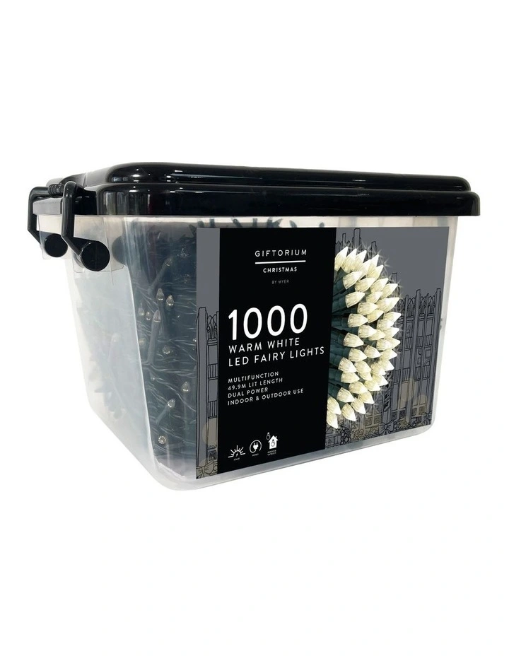 1000 LED Warm White Elite Multifunction Fairy Lights image 2