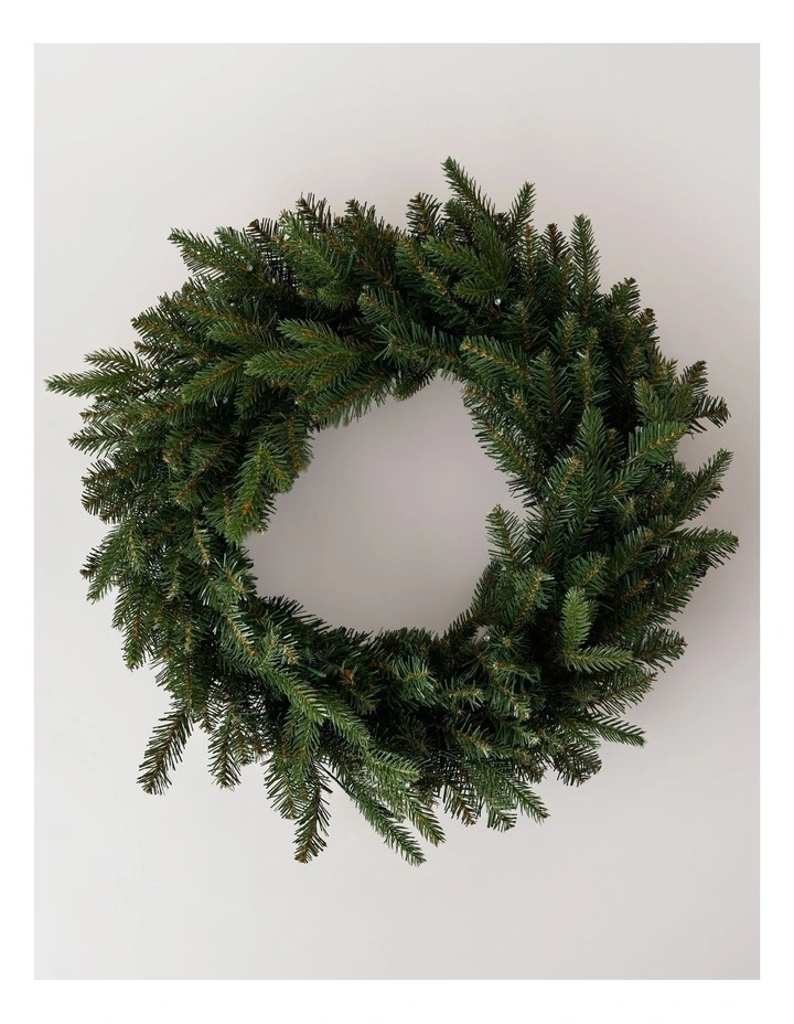 Heirloom Christmas Fraser Fir Pre-lit Wreath 60cm in Green image 1