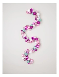 Nostalgia Christmas Garland Bauble 180cm in Multicolour