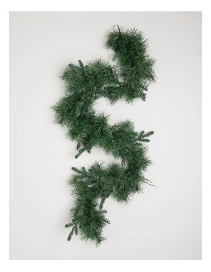 Harvest Prelit Garland in Green: 180cm image 1
