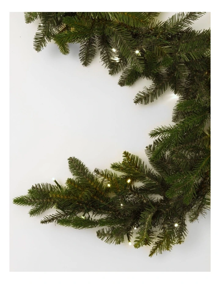 Heirloom Christmas Fraser Fir Pre-lit Garland 180cm 224 tips in Green image 3