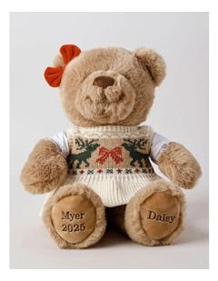 Daisy 2025 Christmas Charity Bear 40cm in Red