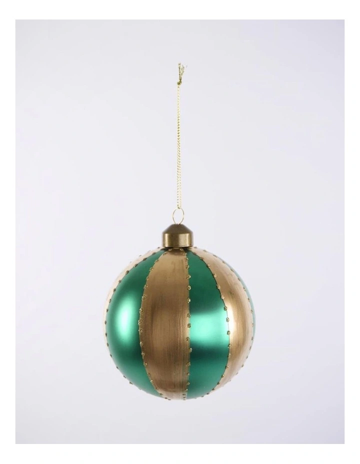 Florabelle Christmas Carnival Multicolour Bauble Ornament Set of 4 - 10.5cm image 2