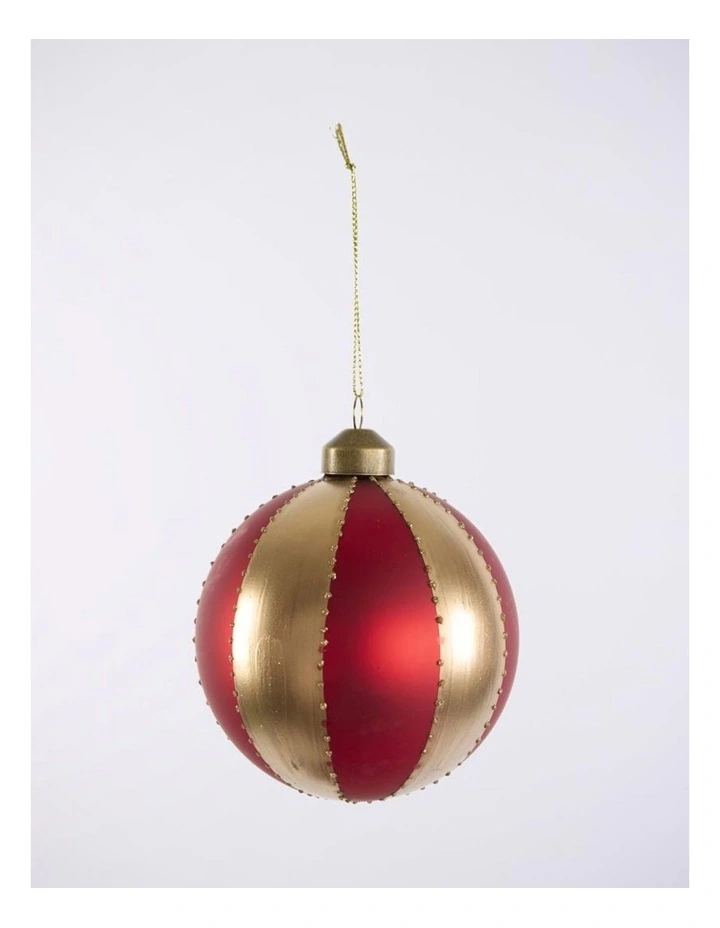 Florabelle Christmas Carnival Multicolour Bauble Ornament Set of 4 - 10.5cm image 3