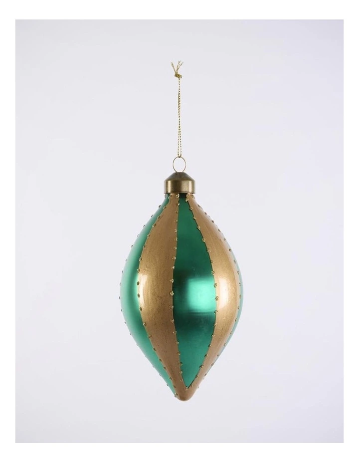 Florabelle Christmas Carnival Multicolour Teardrop Bauble Set of 4 - 8.3cm image 4