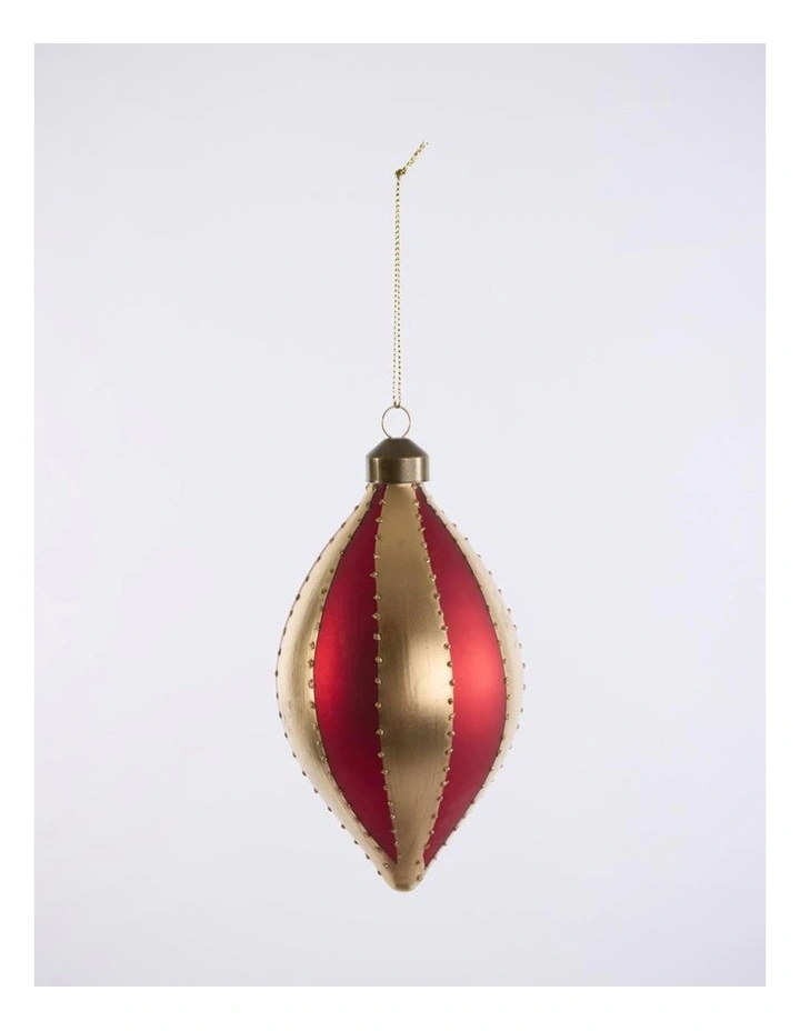 Florabelle Christmas Carnival Multicolour Teardrop Bauble Set of 4 - 8.3cm image 5